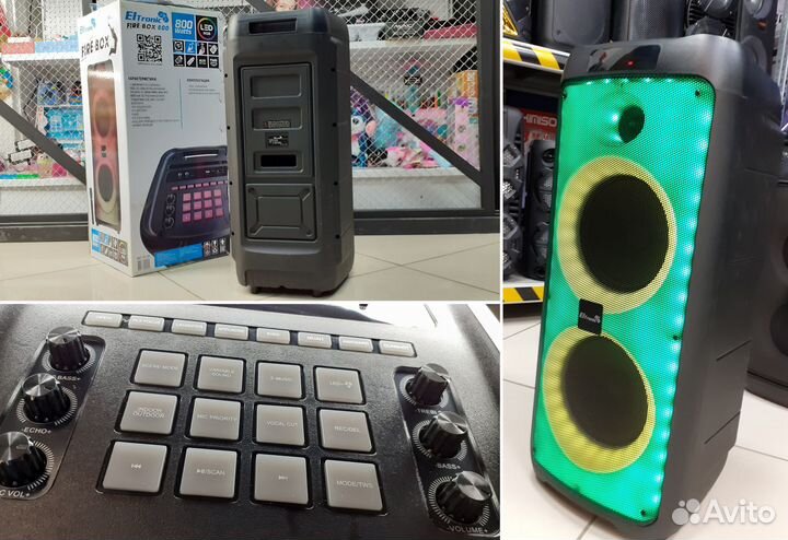 Колонка Eltronic 800вт Беспроводная блютуз система