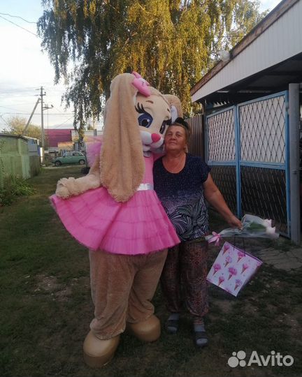 Экспресс поздравление, зайчик, мишка,аниматор