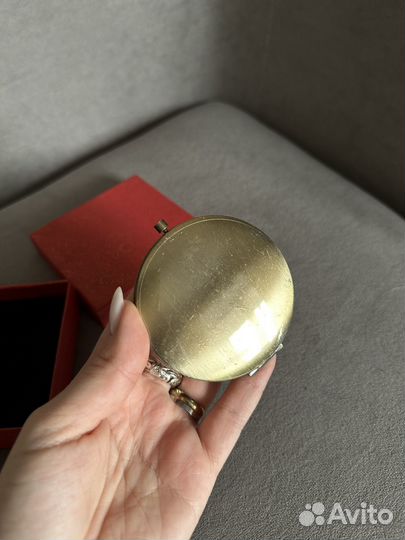 Зеркало карманное сувенирное металическая