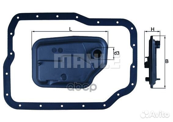 Фильтр АКПП + прокладка HX149D Mahle/Knecht