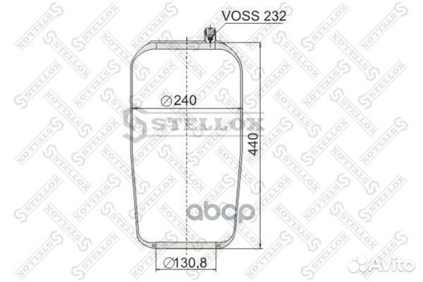 Пневмоподушки подвескиstellox 90-43904-SX Stellox