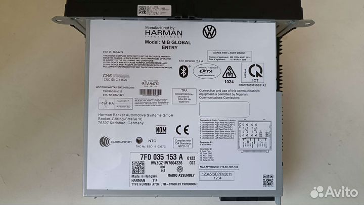Магнитола Volkswagen caravelle t6