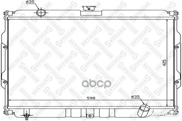 10-26541-SX радиатор системы охлаждения МКПП H