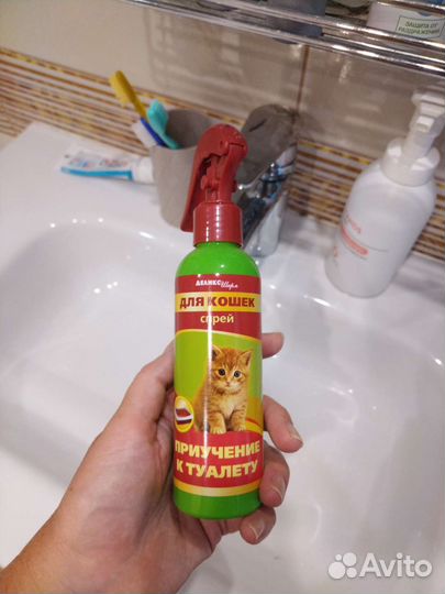 Спрей для приучения кошек к туалету