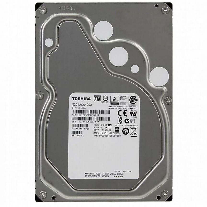 [MG04ACA400A] Жесткий Диск Toshiba 4tb Sata3 3,5" Mg04aca400a