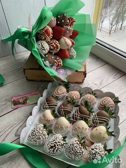 Клубничный букет клубника в абакане цветы абакан