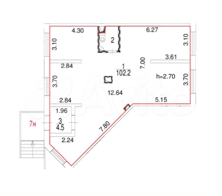 Свободного назначения, 110.6 м²