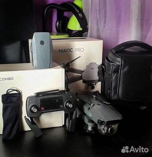 Квадрокоптер DJI Mavic Pro 1 Fly more combo