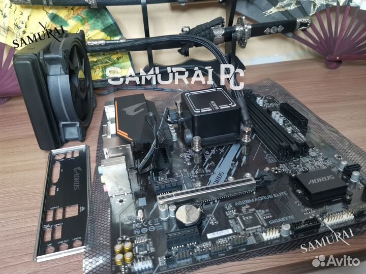 Комплект - Danuki - Ryzen 5 + A520 Aorus + Водянка