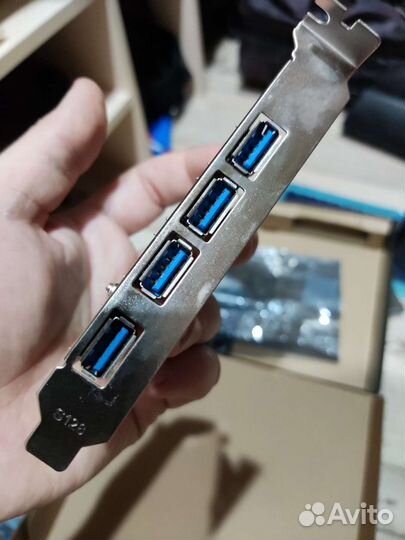 Плата расширения PCI-E для 4xUSB 3.0