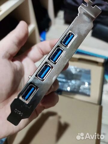 Плата расширения PCI-E для 4xUSB 3.0