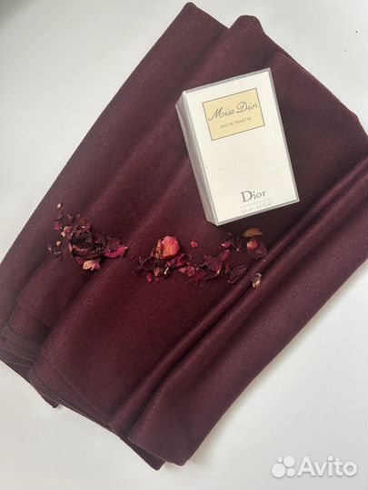 Шарф большой марсала