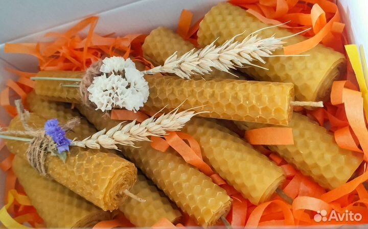 Свечи восковые, подарочные наборы