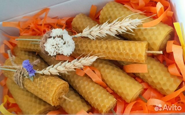 Свечи восковые, подарочные наборы