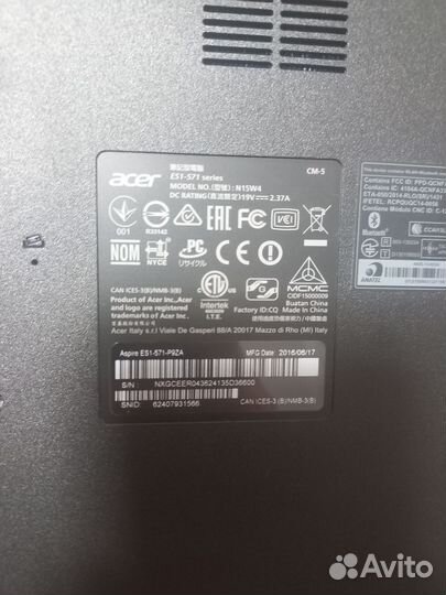 Ноутбук Acer aspire