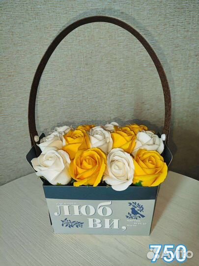 Букет из мыльных роз