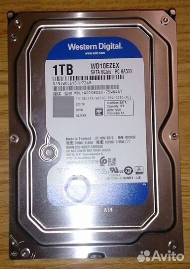 Жесткий диск Western Digital WD10ezex