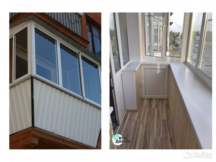 Балкон в рассрочку под 0, остекление балкона