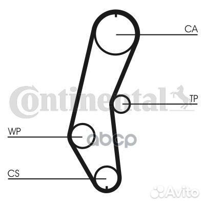 Ремень грм contitech ct666 Continental