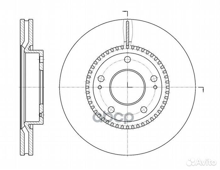 GR20242 G-brake Диск тормозной вентилируемый пе