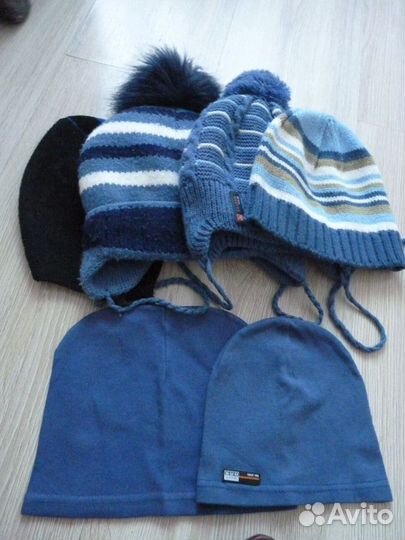 Шапки детские для мальчиков 1-2,3-4 года