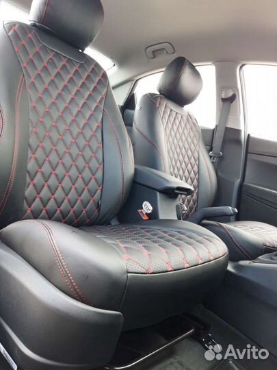 Авточехлы из экокожи (установка)