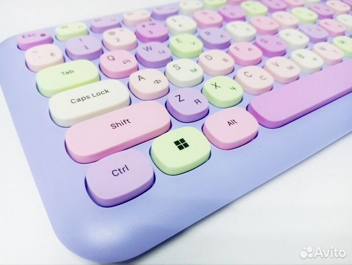 Комплект беспроводная клавиатура+мышь+коврик