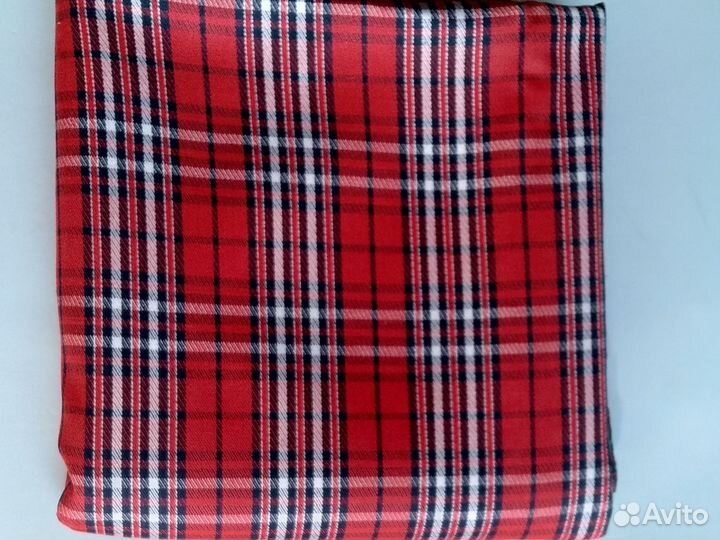 Ткань в клетку шотландка отрезы 1 м и 4 м