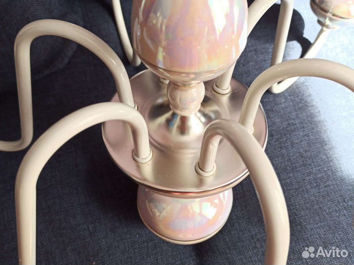 Керамическая люстра СССР канделябр с паспортом