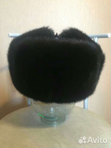 Норковая шапка мужская ушанка