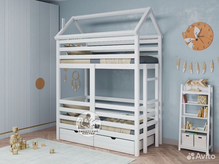 Двухъярусная кровать безопасная
