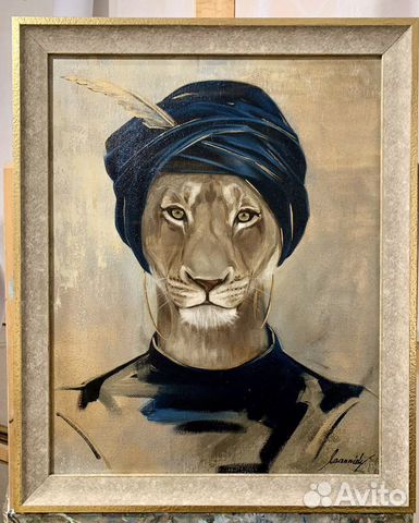 Картина маслом на холсте в раме