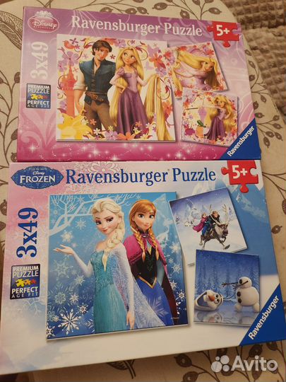 Пазлы ravensburger 3 по 49