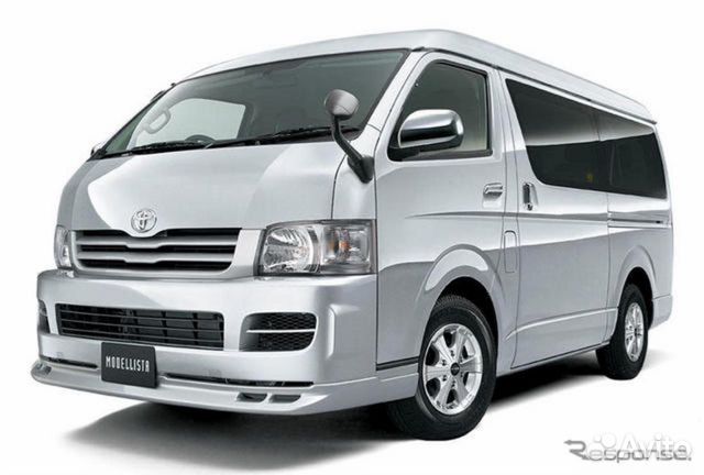 Губа на бампер toyota hiace h200 trh223
