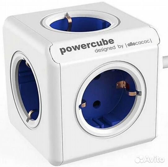 Сетевой фильтр Allocacoc PowerCube Extended blue