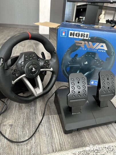 Гоночный Руль hori Racing Wheel Apex PS4 + PS3
