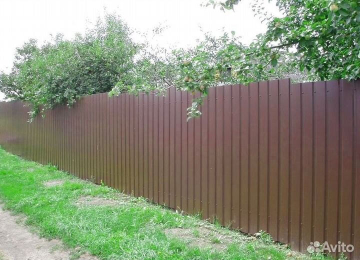 Заборы из профнастила под ключ