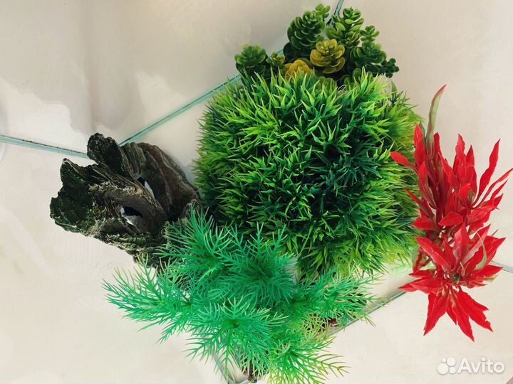 Aquael Aквариум (10 л) с множеством декора