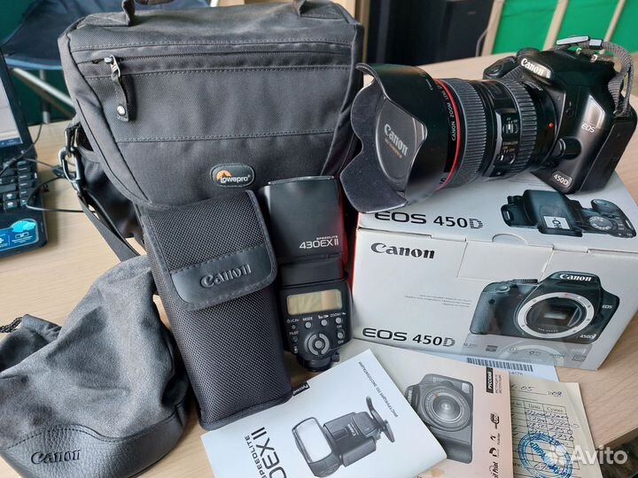 Зеркальный фотоаппарат Canon 450d