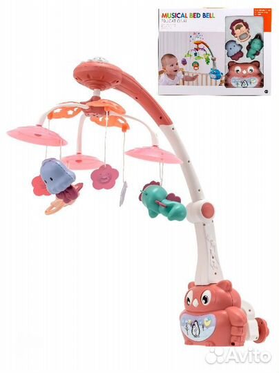 Мобиль для новорожденных с проектором в кроватку