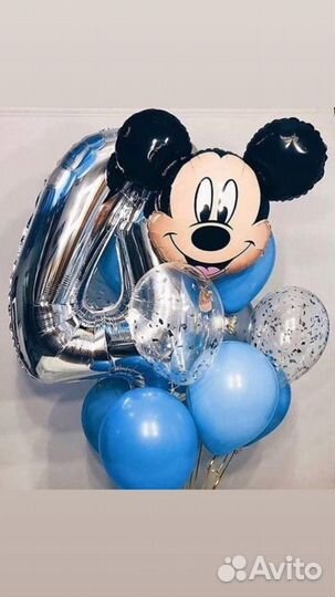 Воздушные шары с Микки и Минни