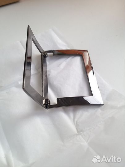 Рамка регулятор для сумок блестящий никель 70 мм