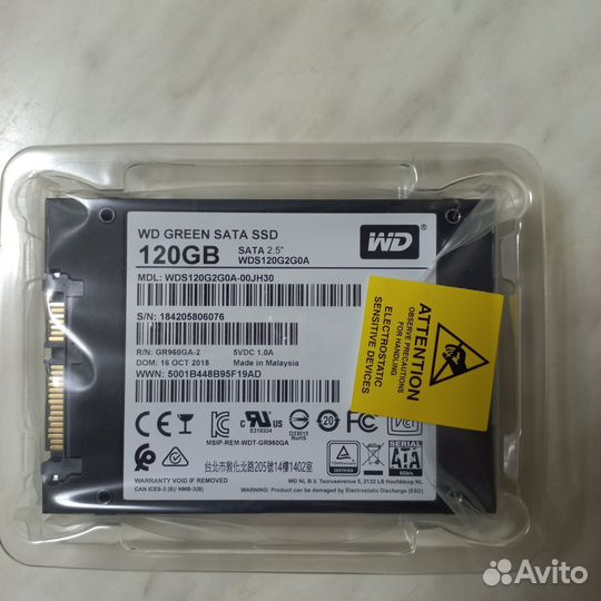 Жесткий диск SSD WD Green 120 GB