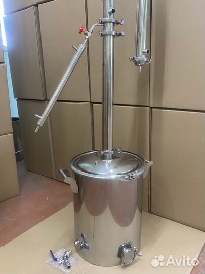 Самогонный аппарат 35 л с узлом отбора по жидкости