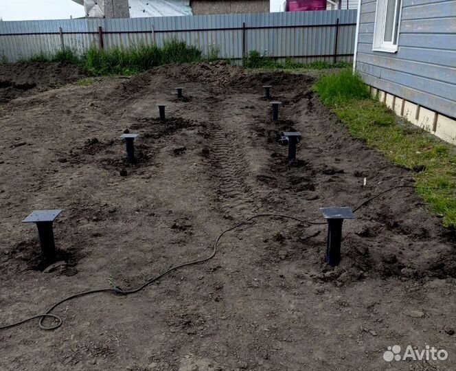 Монтаж винтовых свай