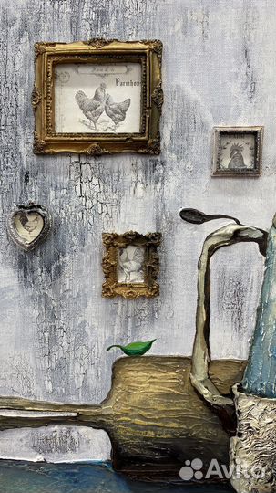 Интерьерная картина фактурная живопись