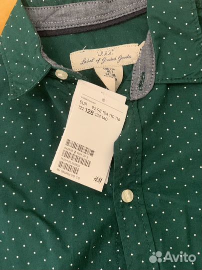 Рубашка hm 128 новая
