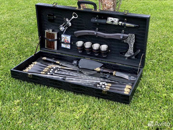 Набор шашлычный в подарочном кейсе