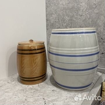 Бочонок керамический СССР для засолки кадка