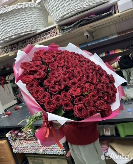 Розы эквадор 101 штука